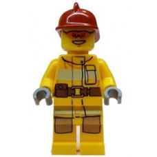 cty338 Fire - Bright Light Orange Fire Suit with Utility Belt